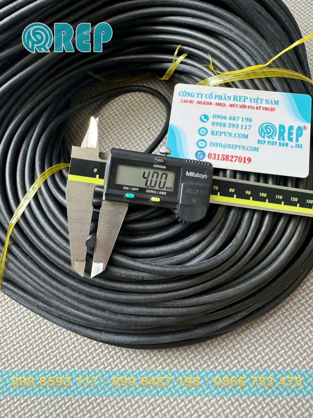 Ron cao su xốp EPDM phi 4