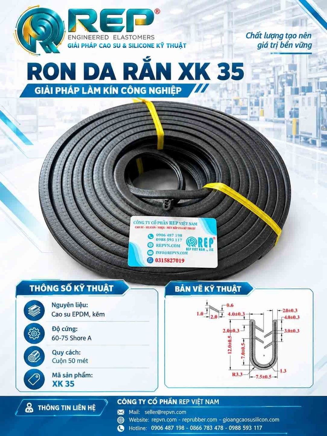 Gioăng da rắn XK 35