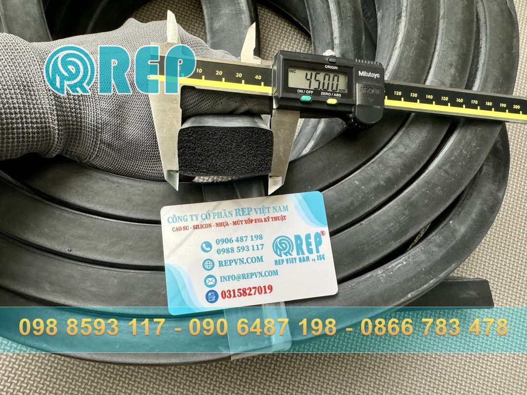 Ron cao su xốp 25x45mm góc