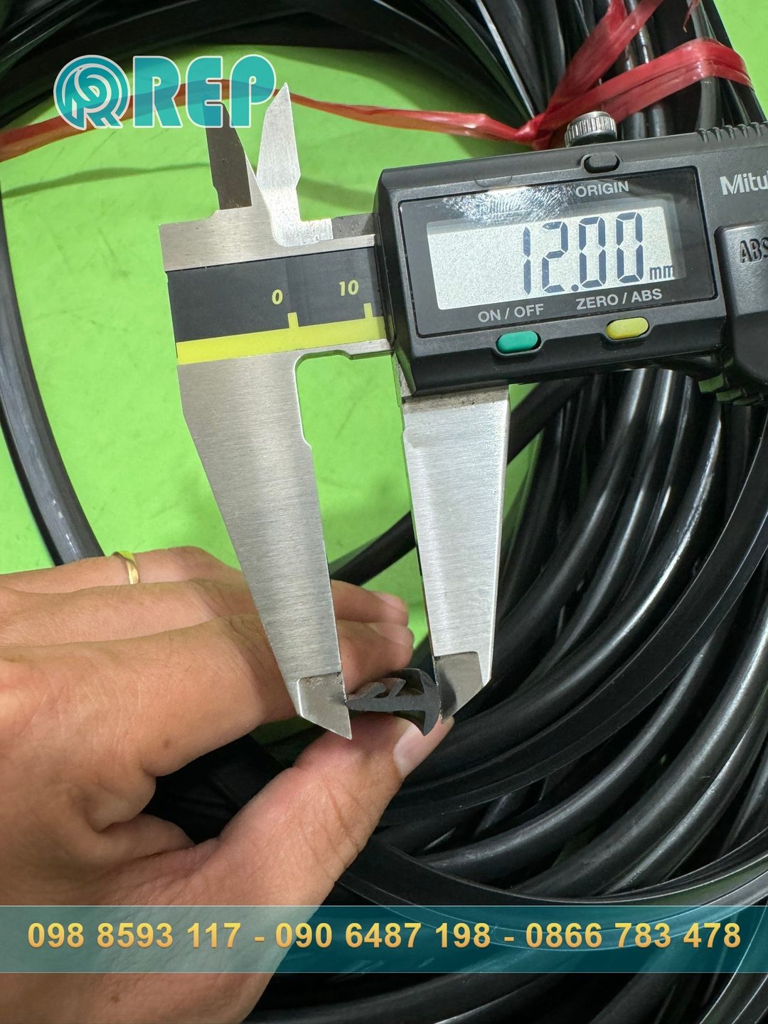 Ron cao su EPDM chữ T 8x12x2