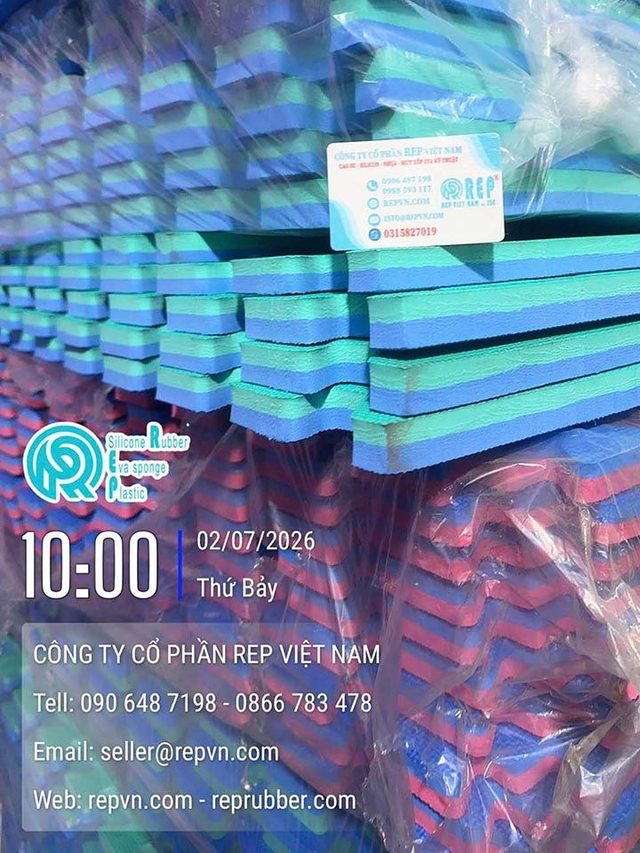 Thảm xốp lót sàn chống trượt 100x100cm màu xanh lá – Độ bám cao