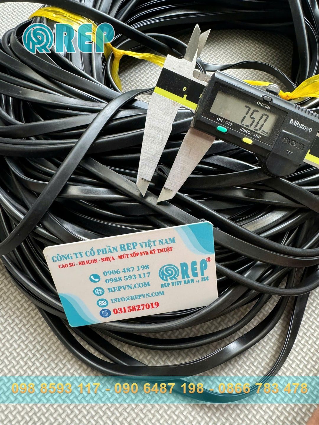Ron cao su EPDM chữ U 3.5x7.5x1