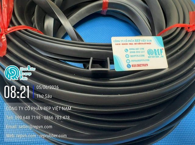 Gioăng cao su EPDM chữ U dùng cho cửa tủ điện