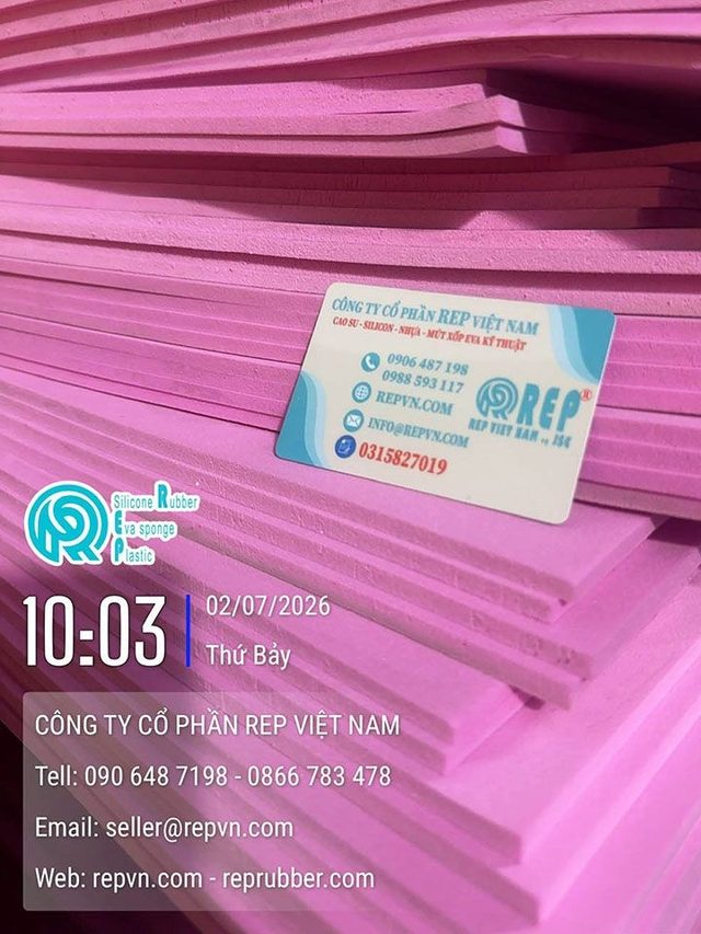 Mút EVA cắt sẵn màu xanh hồng – Tiện lợi thi công