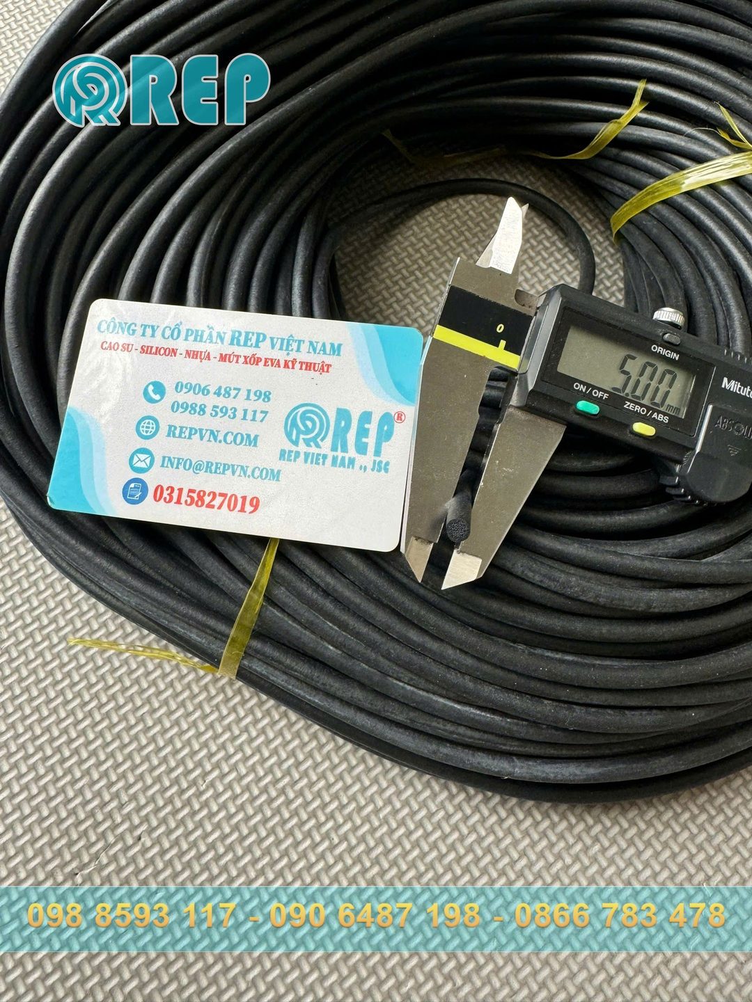 Ron cao su xốp EPDM phi 5