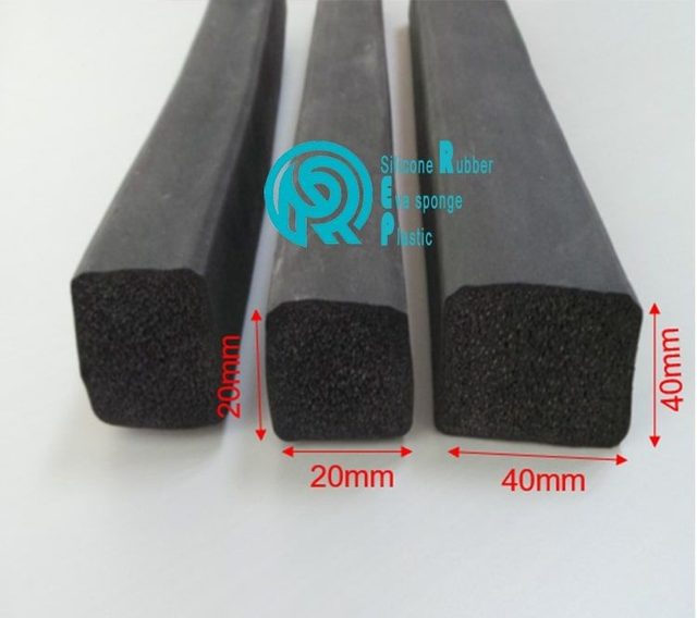Ron cao su xốp 40x40mm góc