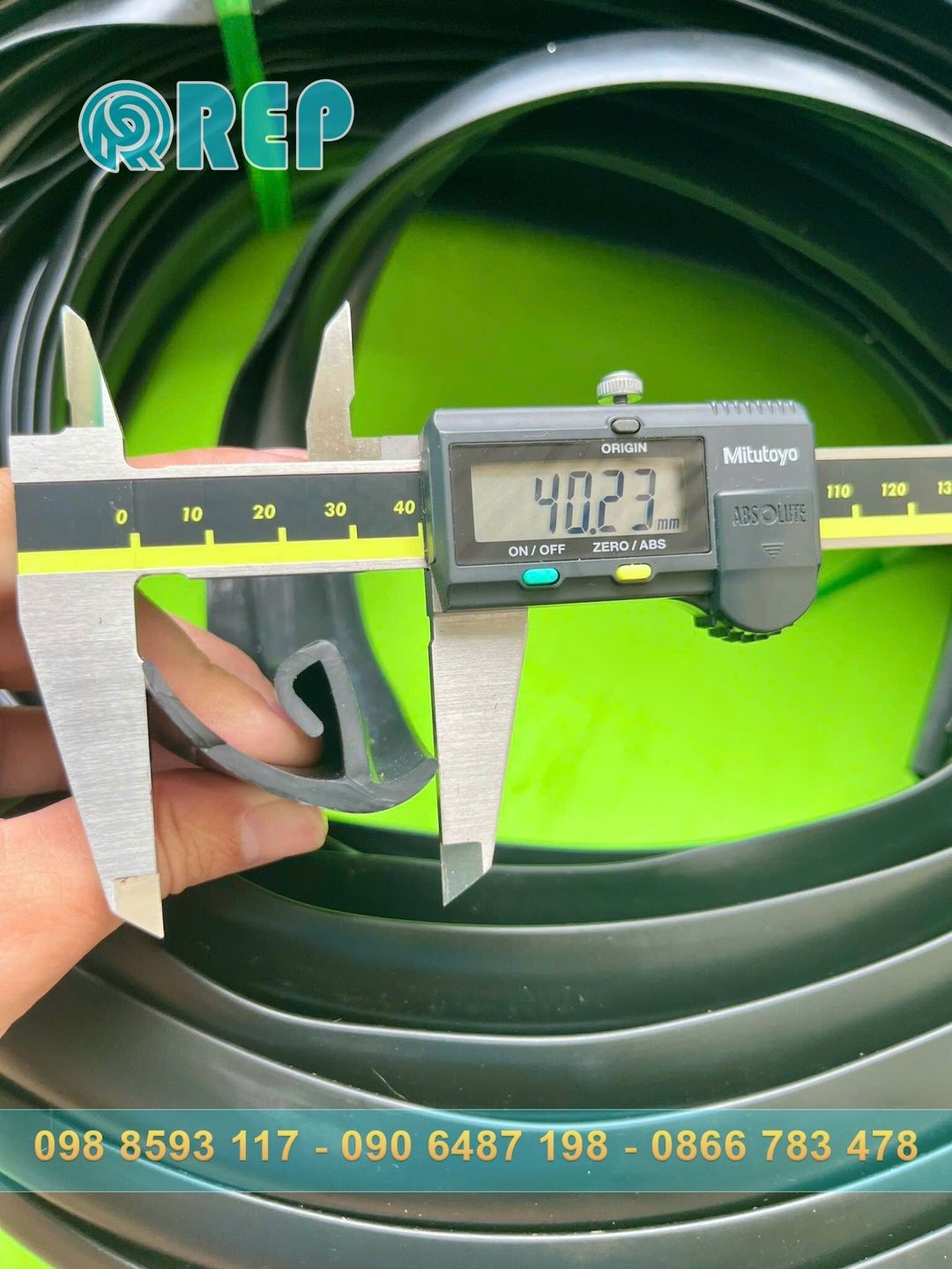 Ron cao su EPDM chữ J 40x25x2