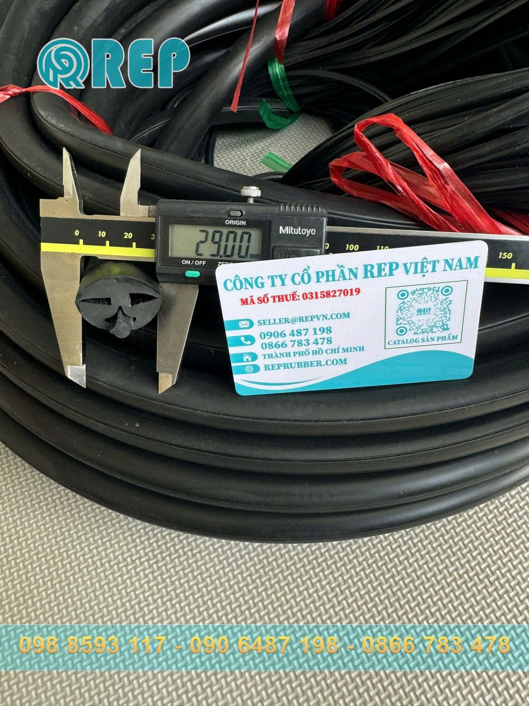 Ron cao su EPDM chữ H 29x19