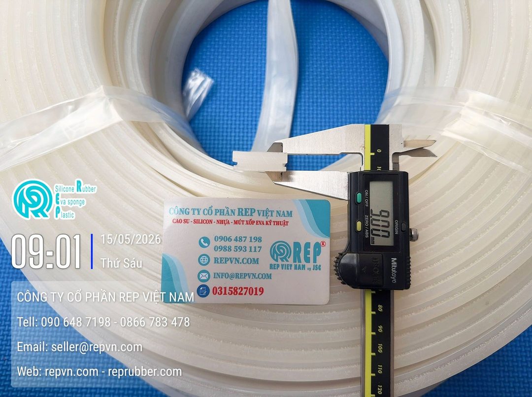 Ron chữ H cho hệ cửa lùa (cửa trượt): Tạo độ kín khít giữa các cánh cửa lùa, đảm bảo cửa vận hành êm ái, không bị kêu khi có gió