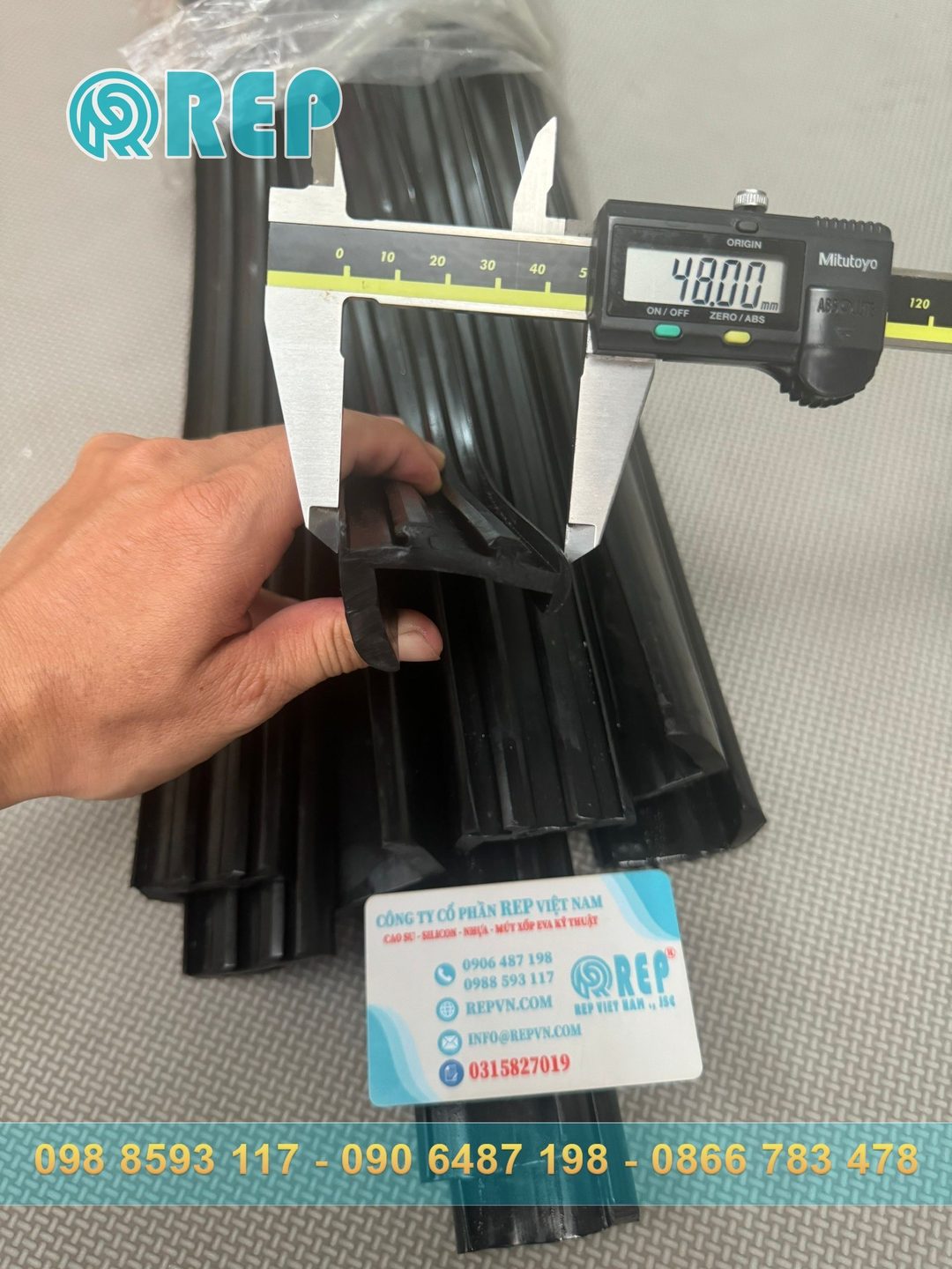 Ron cao su EPDM chữ L 48x33.6x4