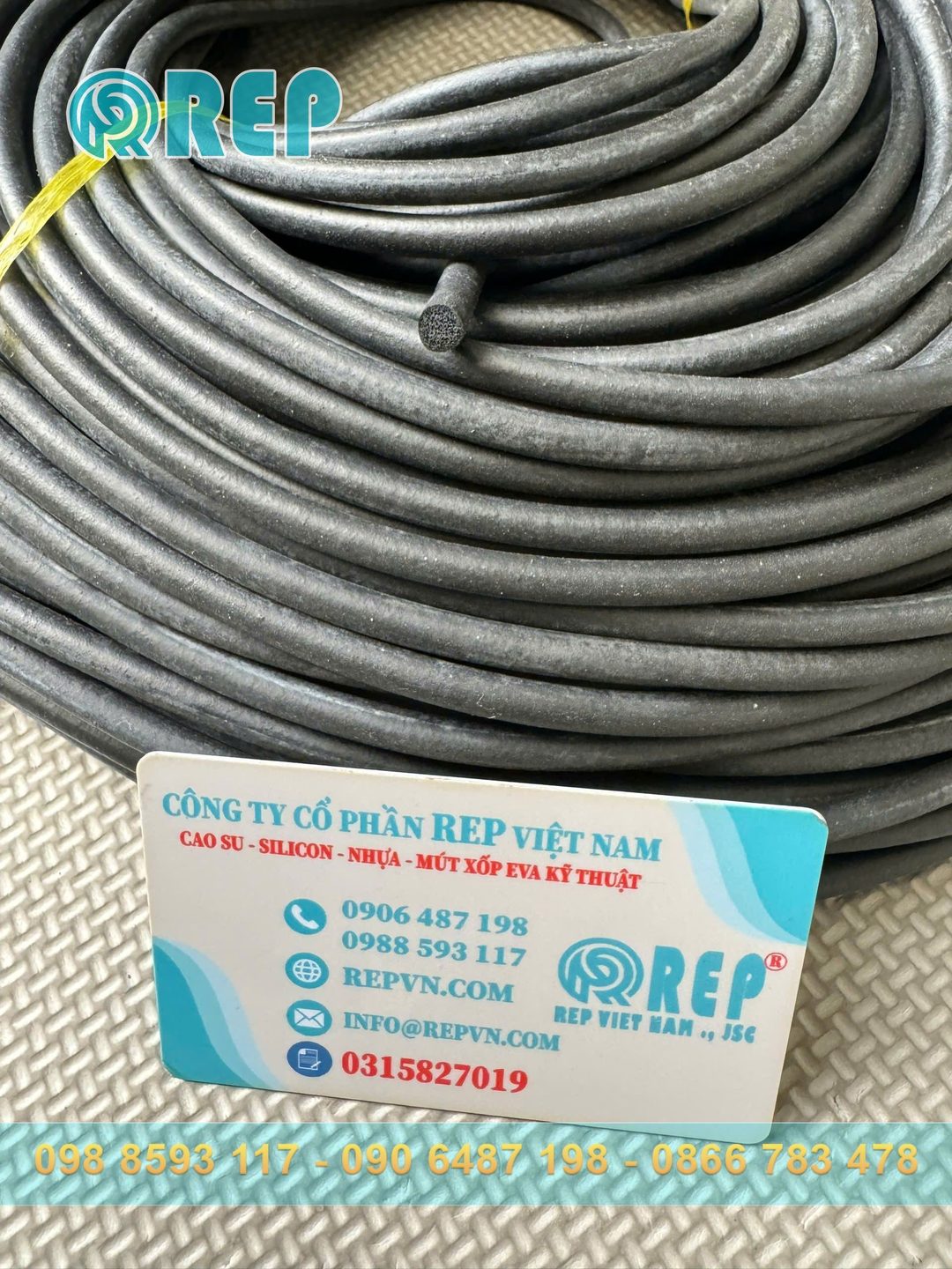 Ron cao su xốp EPDM phi 3