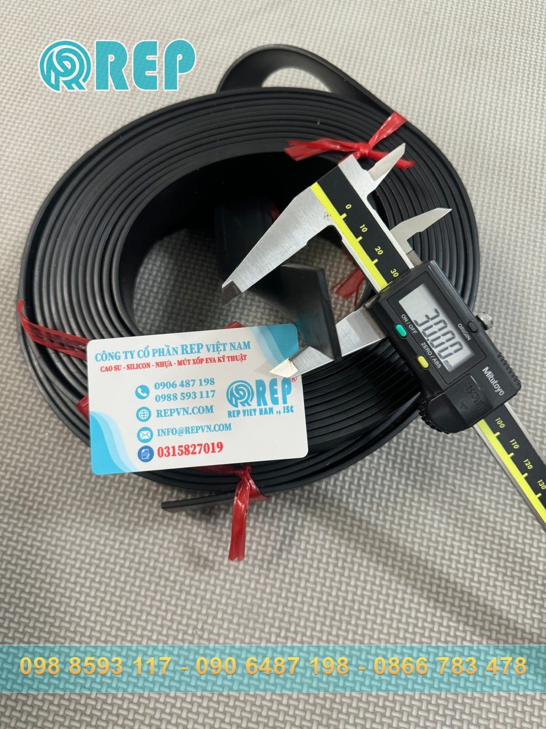 Ron cao su EPDM chữ nhật 3x30