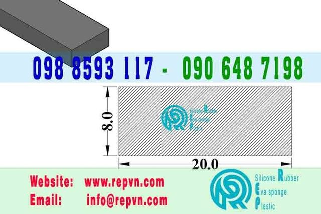 ron cao su xop 8x20