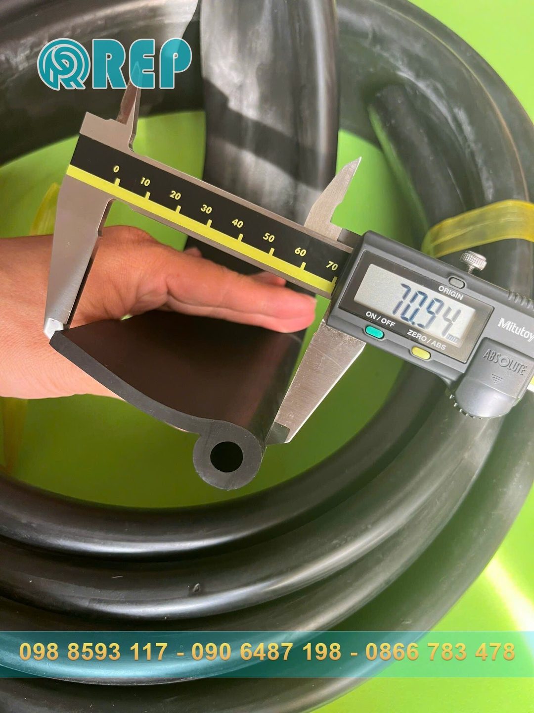 Ron cao su EPDM chữ P 70x20x5