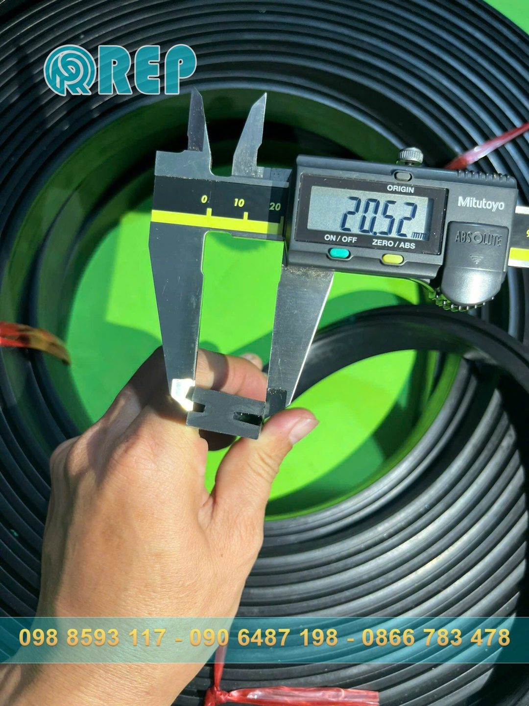 Ron cao su EPDM chữ H 10x20x2
