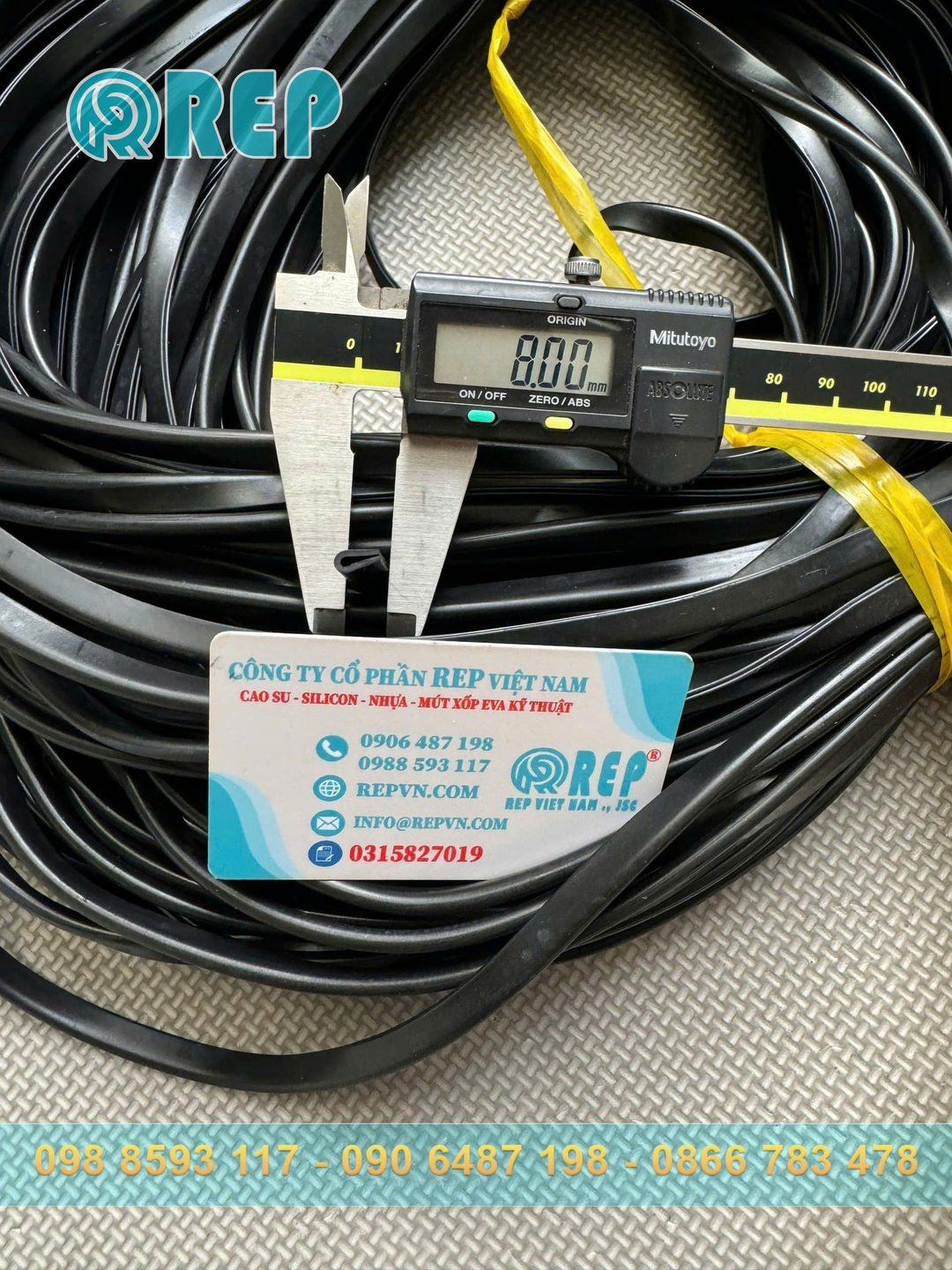 Ron cao su EPDM chữ U 4x8x1.5