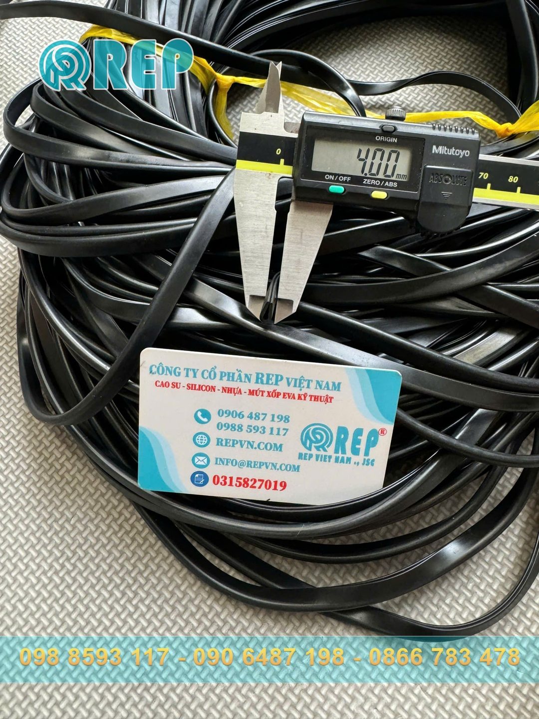 Ron cao su EPDM chữ U 4x9x1